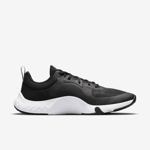 Black / White Women's Nike Renew In-Season TR 11 Training Shoes | NK316RNL