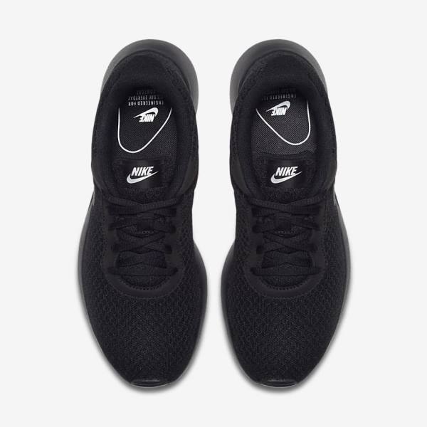 Black / White Women's Nike Tanjun Sneakers | NK183MQL