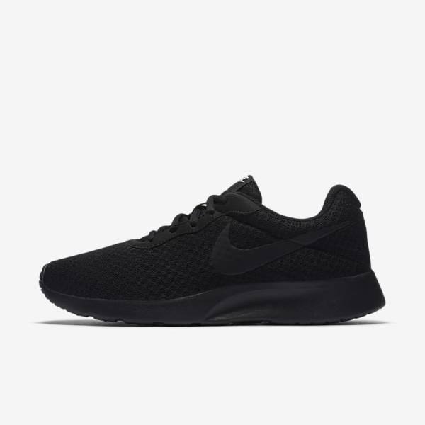 Black / White Women\'s Nike Tanjun Sneakers | NK183MQL