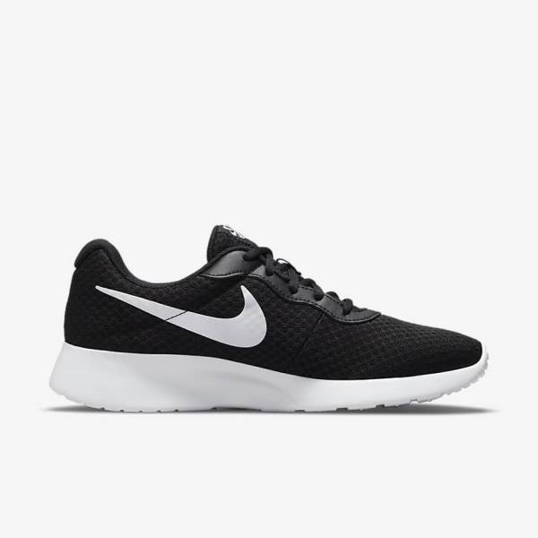 Black / White Women's Nike Tanjun Sneakers | NK246IYS