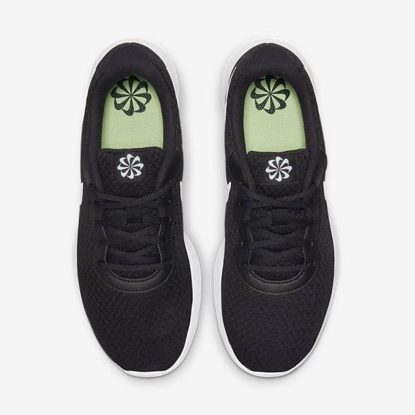 Black / White Women's Nike Tanjun Sneakers | NK246IYS