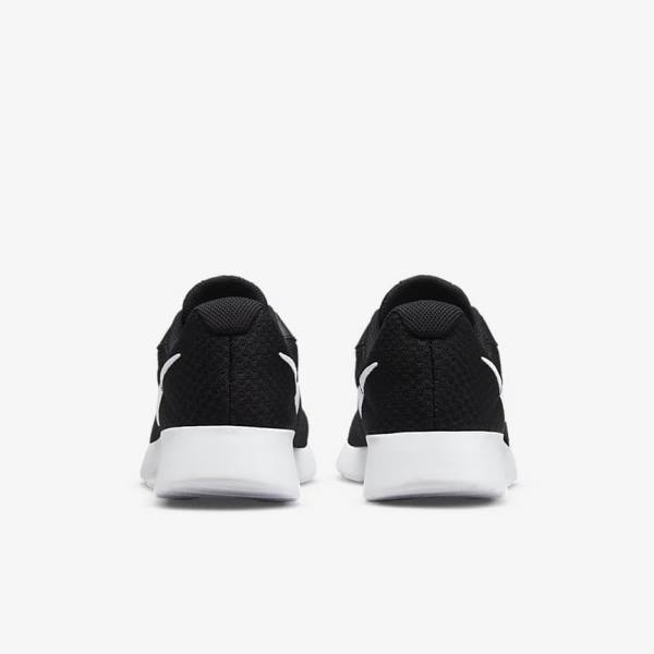 Black / White Women's Nike Tanjun Sneakers | NK246IYS