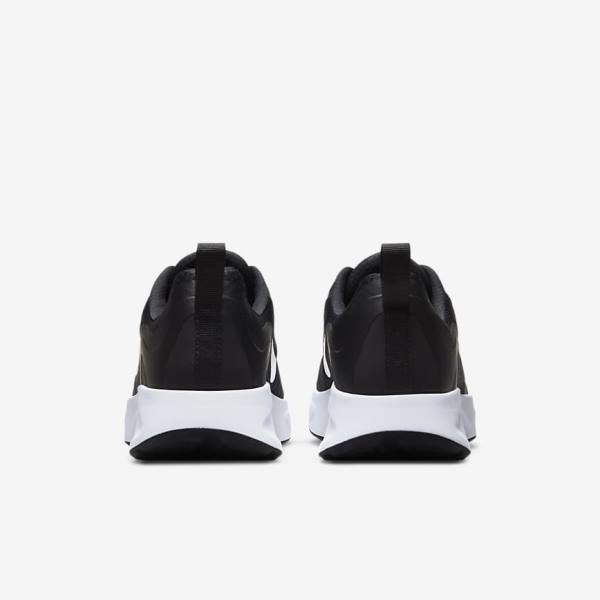 Black / White Women's Nike Wearallday Sneakers | NK769LDZ