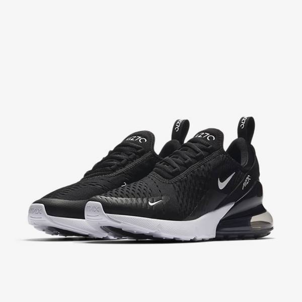 Black Women's Nike Air Max 270 Sneakers | NK372EOC