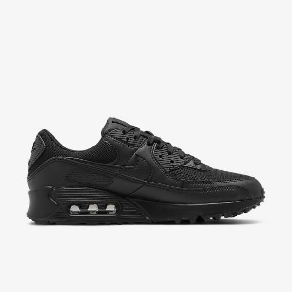 Black Women's Nike Air Max 90 Sneakers | NK251DGO