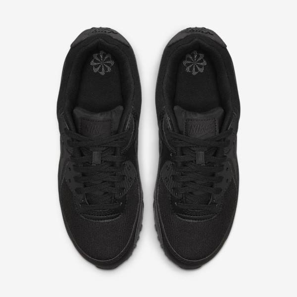 Black Women's Nike Air Max 90 Sneakers | NK251DGO