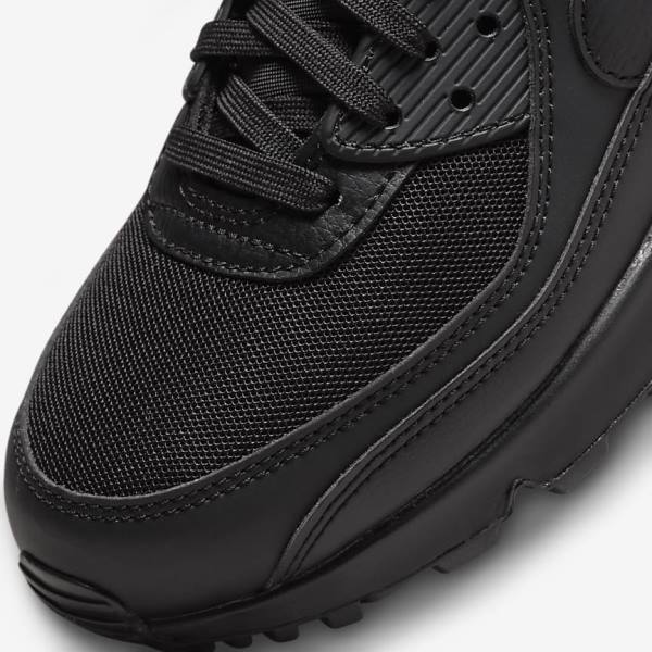 Black Women's Nike Air Max 90 Sneakers | NK251DGO