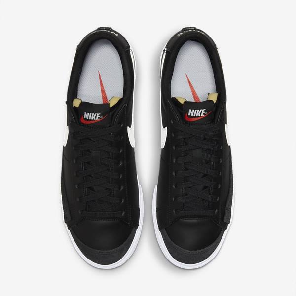 Black Women's Nike Blazer Low Platform Sneakers | NK962JVW