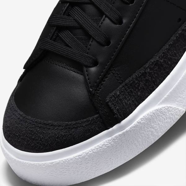 Black Women's Nike Blazer Low Platform Sneakers | NK962JVW