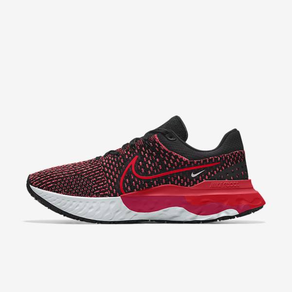 Black Women\'s Nike React Infinity Run 3 By You Custom Road Running Shoes | NK608NBX