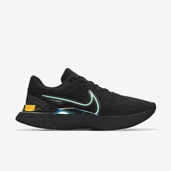 Black Women's Nike React Infinity Run 3 By You Custom Road Running Shoes | NK837MGK