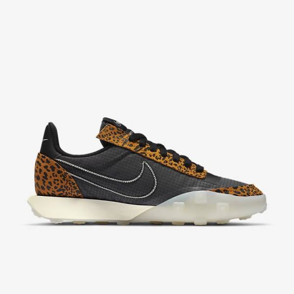 Black Women's Nike Waffle Racer 2X Sneakers | NK042UZF