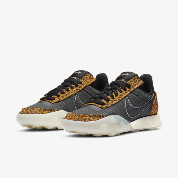 Black Women's Nike Waffle Racer 2X Sneakers | NK042UZF