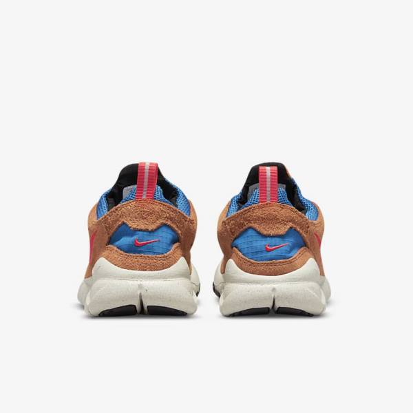 Blue / Light Cream / Red Men's Nike Free Run Trail Sneakers | NK471JTE