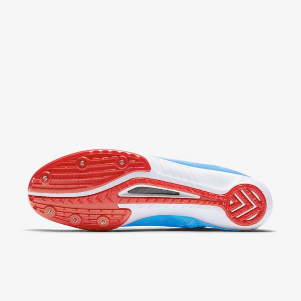 Blue / Light Red / Blue Women's Nike Zoom Mamba 3 Unisex Distance Spike Running Shoes | NK395ZHT