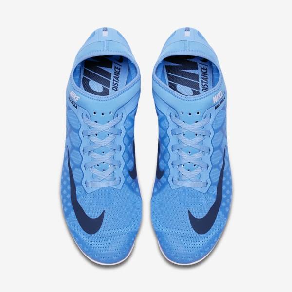 Blue / Light Red / Blue Women's Nike Zoom Mamba 3 Unisex Distance Spike Running Shoes | NK395ZHT