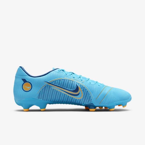 Blue / Orange Women's Nike Mercurial Vapor 14 Academy MG Multi-Ground Football Shoes | NK026SCP