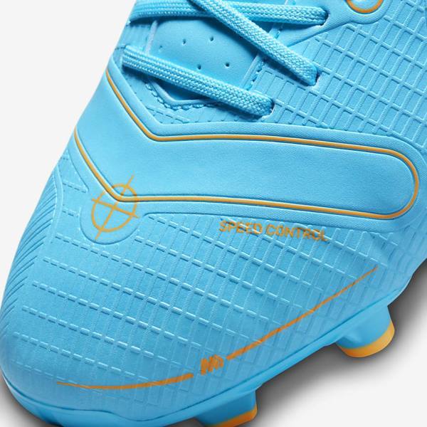 Blue / Orange Women's Nike Mercurial Vapor 14 Academy MG Multi-Ground Football Shoes | NK026SCP