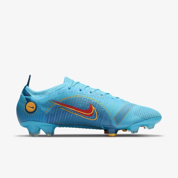 Blue / Orange Women's Nike Mercurial Vapor 14 Elite FG Firm-Grounds Football Shoes | NK148ELH