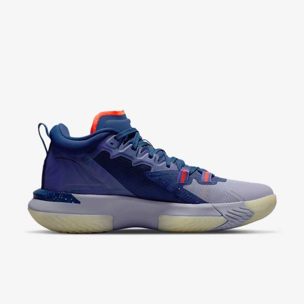 Blue / Purple / Indigo / Light Red Men's Nike Zion 1 ZNA Basketball Shoes | NK152RXD