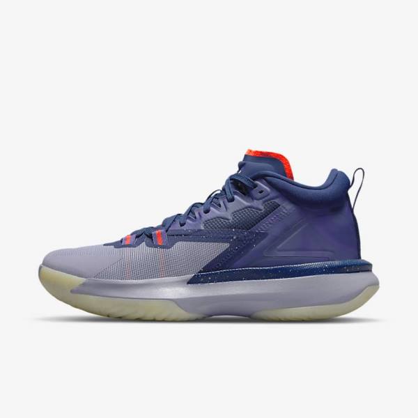 Blue / Purple / Indigo / Light Red Men\'s Nike Zion 1 ZNA Jordan Shoes | NK321KNA