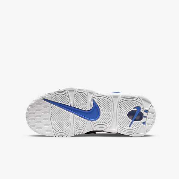 Blue / White Kids' Nike Air More Uptempo Older Sneakers | NK347JTR