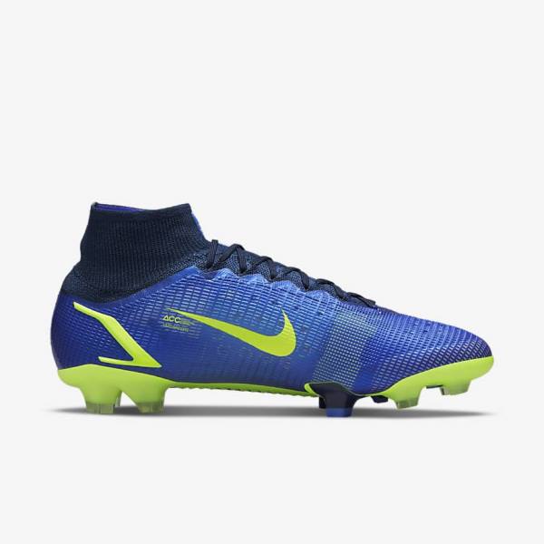 Blue Women's Nike Mercurial Superfly 8 Elite FG Firm-Grounds Football Shoes | NK261GKP