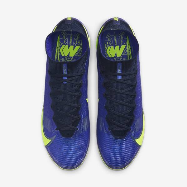 Blue Women's Nike Mercurial Superfly 8 Elite FG Firm-Grounds Football Shoes | NK261GKP