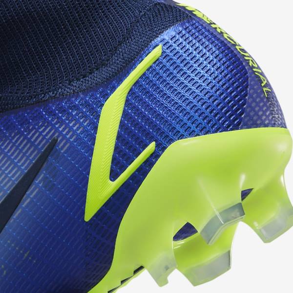 Blue Women's Nike Mercurial Superfly 8 Elite FG Firm-Grounds Football Shoes | NK261GKP