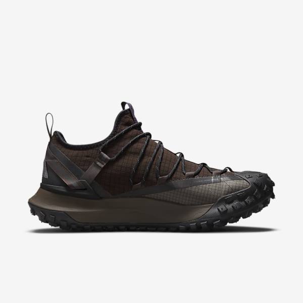 Brown / Black Men's Nike ACG Mountain Fly Low Sneakers | NK052JVX