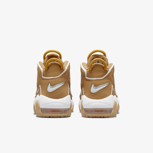 Brown / Light Brown / White Kids' Nike Air More Uptempo Older Sneakers | NK745UWP