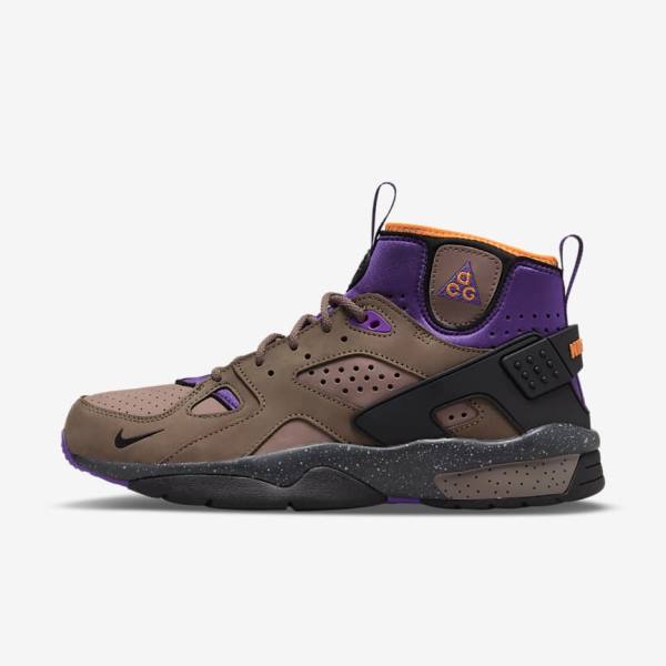 Brown / Purple / Light Men\'s Nike ACG Air Mowabb Sneakers | NK923TFL