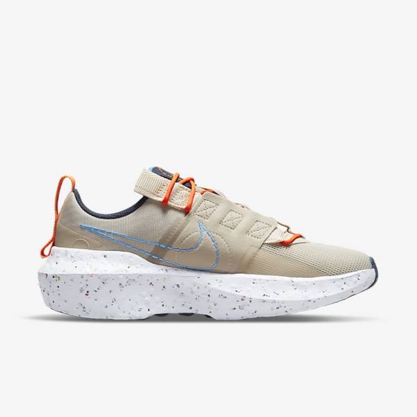 Cream / White / Light Blue Women's Nike Crater Impact Sneakers | NK149WUY