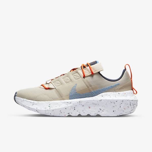 Cream / White / Light Blue Women\'s Nike Crater Impact Sneakers | NK149WUY