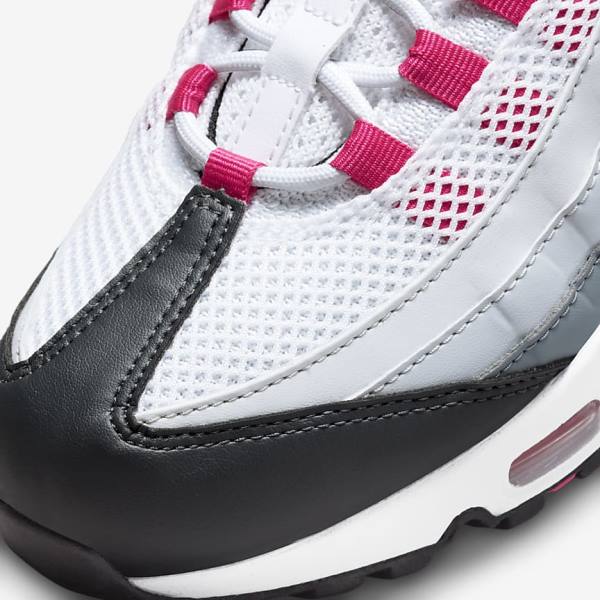 Dark Grey / Grey / White Women's Nike Air Max 95 Sneakers | NK942TDU