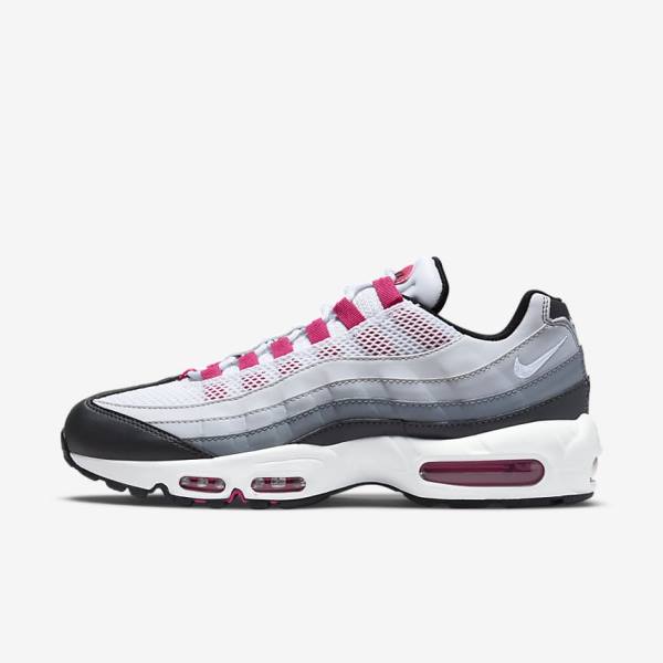 Dark Grey / Grey / White Women\'s Nike Air Max 95 Sneakers | NK942TDU