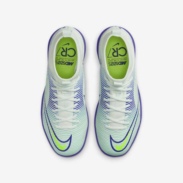 Green / Purple / Green Kids' Nike Jr. Mercurial Dream Speed Superfly 8 Academy IC Indoor Court Football Shoes | NK586WBS