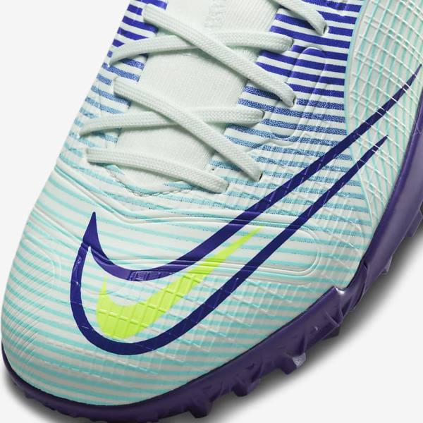 Green / Purple / Green Kids' Nike Jr. Mercurial Dream Speed Superfly 8 Academy TF Turf Football Shoes | NK920VPA