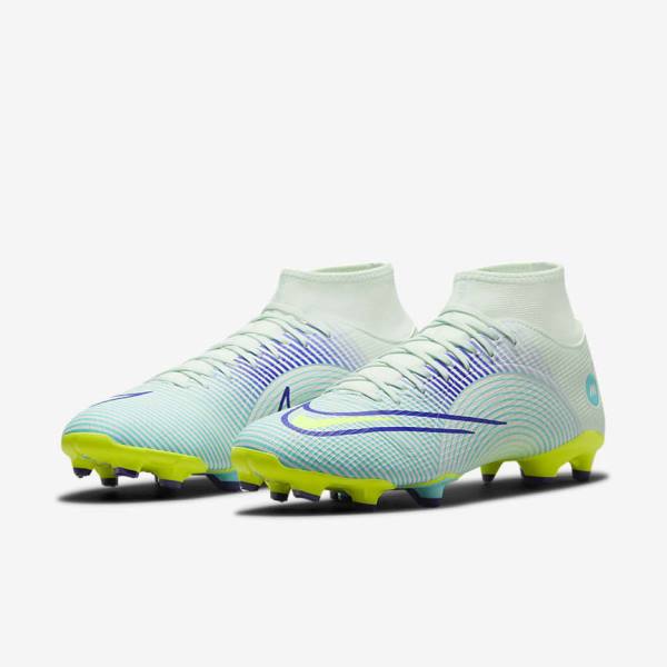 Green / Purple / Green Men's Nike Mercurial Dream Speed Superfly 8 Academy MG Multi-Grounds Football Shoes | NK071YFN