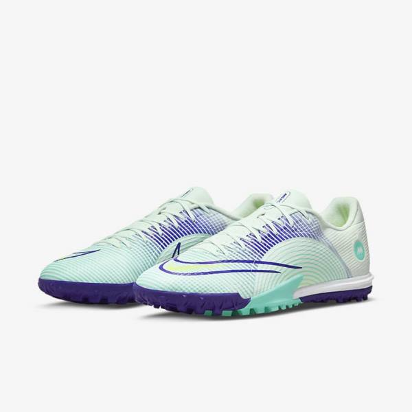 Green / Purple / Green Women's Nike Mercurial Dream Speed Vapor 14 Academy TF Turf Football Shoes | NK972OAR