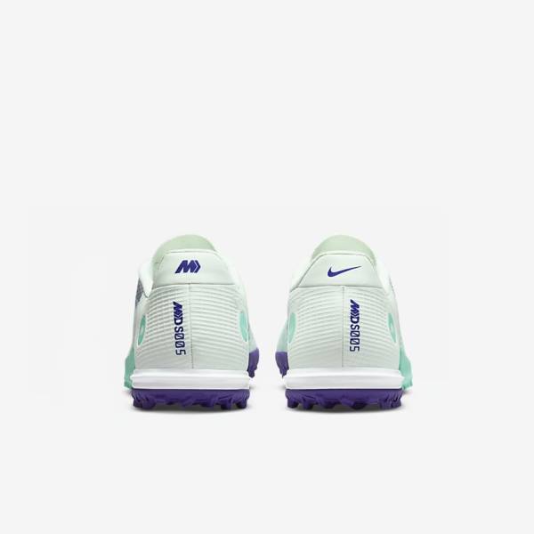 Green / Purple / Green Women's Nike Mercurial Dream Speed Vapor 14 Academy TF Turf Football Shoes | NK972OAR