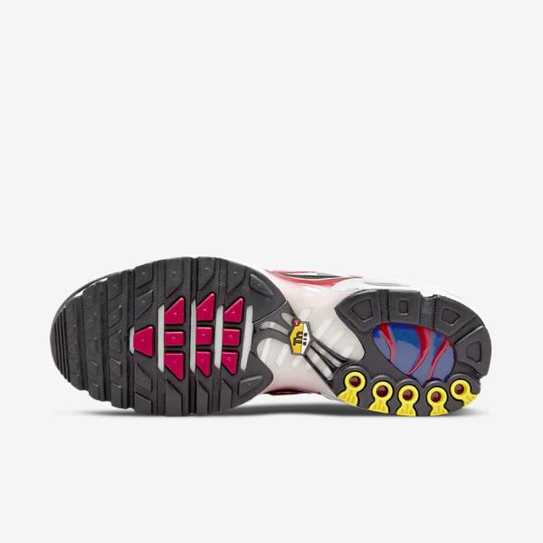 Grey / Black / Red Men's Nike Air Max Plus Sneakers | NK642RUV