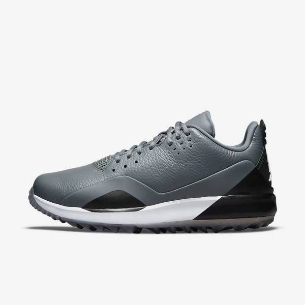 Grey / Black / White Men\'s Nike Jordan ADG 3 Jordan Shoes | NK561VPC