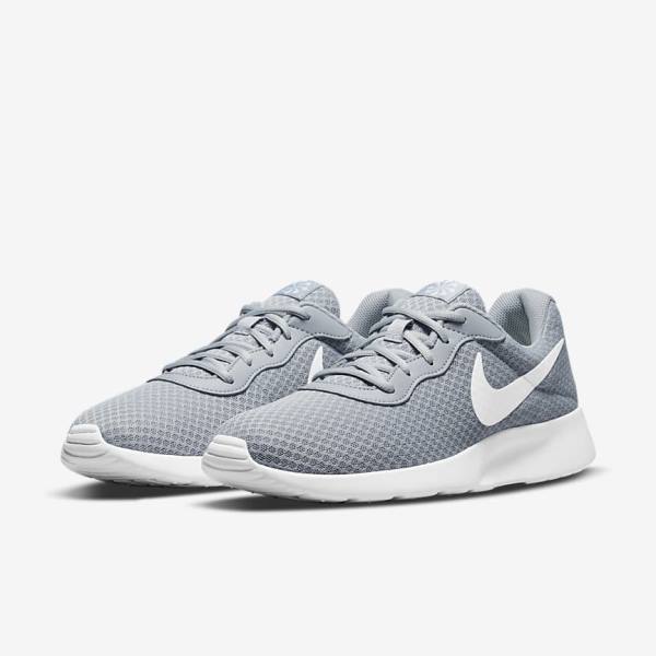 Grey / Black / White Men's Nike Tanjun Sneakers | NK921YBA