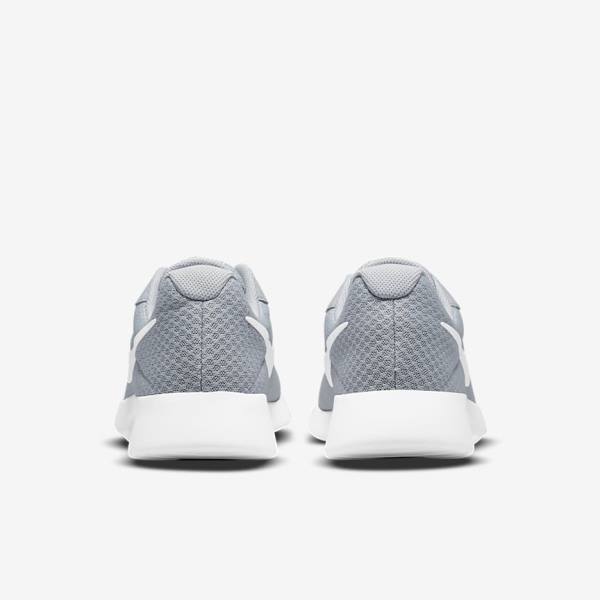 Grey / Black / White Men's Nike Tanjun Sneakers | NK921YBA