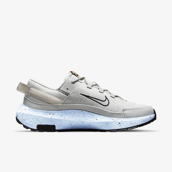 Grey / Blue / Light Beige / Black Men's Nike Crater Remixa Sneakers | NK341JZO