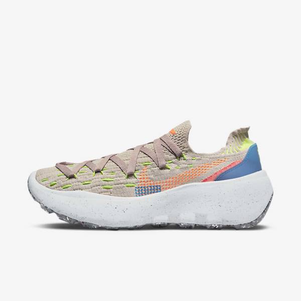 Grey / Blue / Light Red / Orange Women\'s Nike Space Hippie 04 Sneakers | NK269HSC