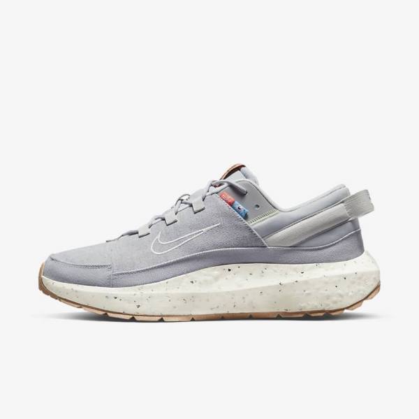 Grey / Brown Men\'s Nike Crater Remixa Sneakers | NK984FMS