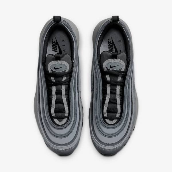 Grey / Dark Grey / Black Men's Nike Air Max 97 Sneakers | NK107OKD