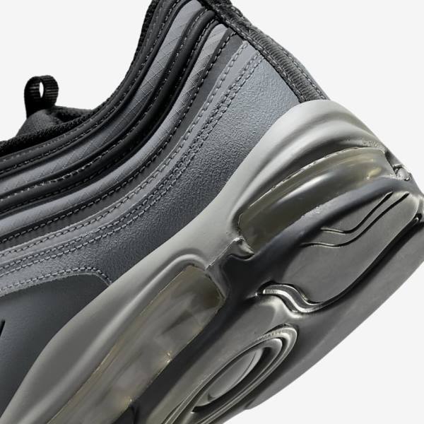 Grey / Dark Grey / Black Men's Nike Air Max 97 Sneakers | NK107OKD